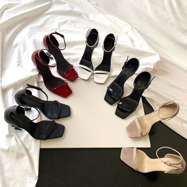 stiletto sandals luxury designer fashion one line shoes women 9cmmetal heels summer women's slippers 35 to 42, Black
stiletto sandals luxury designer fashion one line shoes women 9cmmetal heels summer women's slippers 35 to 42, Black