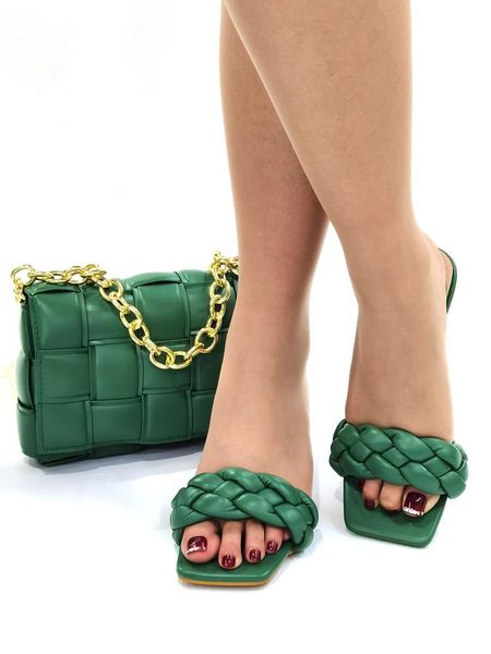 dress shoes est special design african laides and bag set in green color comfortable heels sandals for party, Black
dress shoes est special design african laides and bag set in green color comfortable heels sandals for party, Black