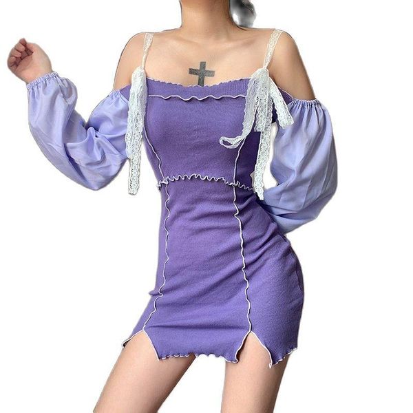 casual dresses women's style autumn/winter 2021 one-word shoulder bubble sleeves high waist bag hips show thin dress woman, Black;gray
casual dresses women's style autumn/winter 2021 one-word shoulder bubble sleeves high waist bag hips show thin dress woman, Black;gray