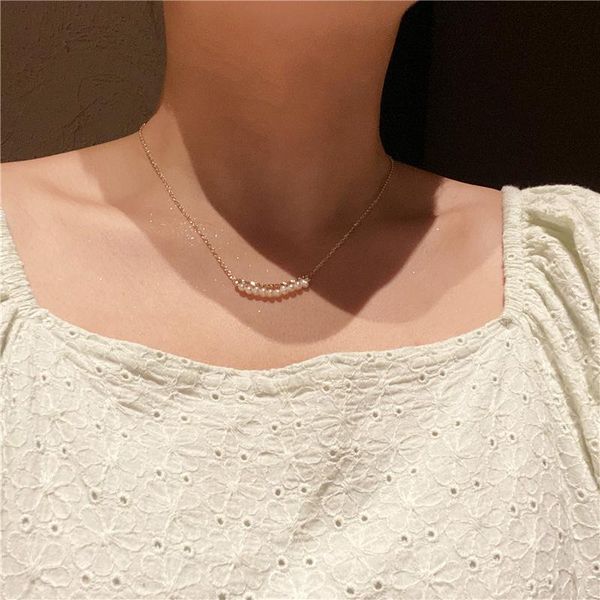 chains french style vintage natural freshwater pearl necklace simply deign women jewelry golden chain, Silver
chains french style vintage natural freshwater pearl necklace simply deign women jewelry golden chain, Silver