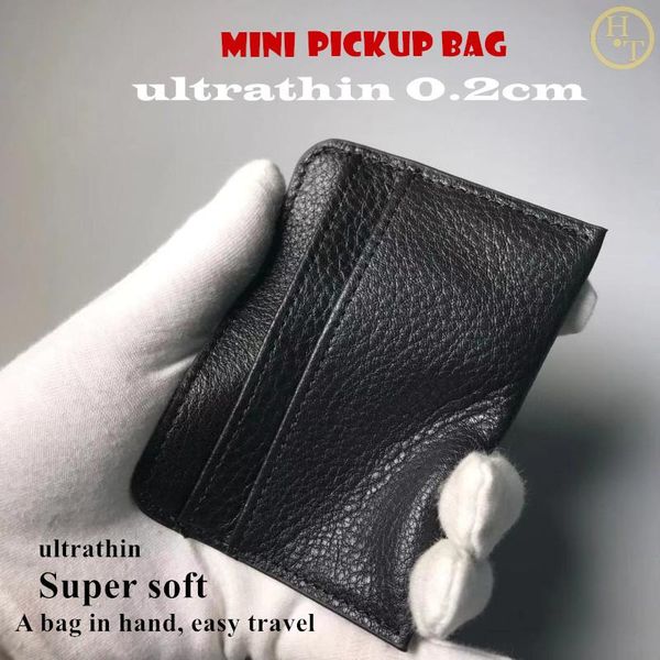 card holders ht men's leather durable and wear resistant ultrathin super soft pickup bag, Brown;gray
card holders ht men's leather durable and wear resistant ultrathin super soft pickup bag, Brown;gray