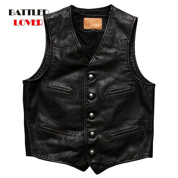 men's vests cowhide genuine leather vest for men 2021 motorcycle biker male real waistcoat vintage casual sleeveless jackets, Black;white
men's vests cowhide genuine leather vest for men 2021 motorcycle biker male real waistcoat vintage casual sleeveless jackets, Black;white