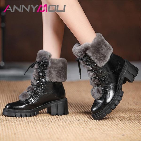 boots annymoli platform high heel ankle genuine leather woman chunky short lace up female shoes winter black 40
boots annymoli platform high heel ankle genuine leather woman chunky short lace up female shoes winter black 40