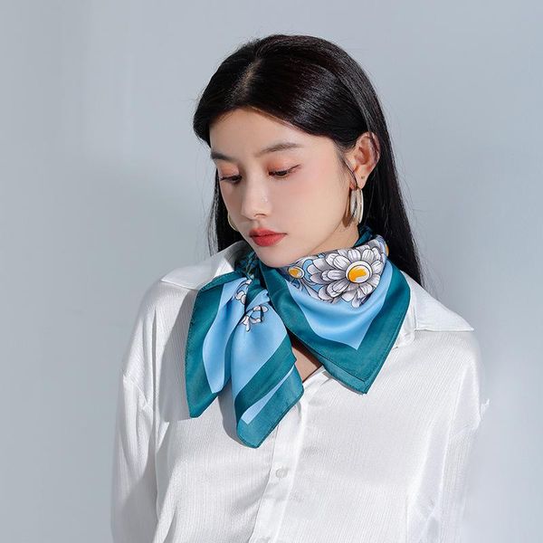 scarves 2021 brand women silk scarf dot square headband foulard lady shawls wraps print office small neck kerchief bandana, Blue;gray
scarves 2021 brand women silk scarf dot square headband foulard lady shawls wraps print office small neck kerchief bandana, Blue;gray