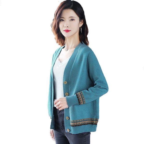 2021 new folk-custom autumn cardigan women v-neck long sleeve single breasted knitted jacket cardigans female sweater coat y414 x9sw, White;black
2021 new folk-custom autumn cardigan women v-neck long sleeve single breasted knitted jacket cardigans female sweater coat y414 x9sw, White;black