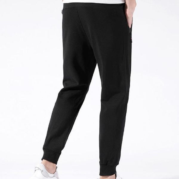 men's pants trousers solid color streetwear warm windproof pure sweatpants for school, Black
men's pants trousers solid color streetwear warm windproof pure sweatpants for school, Black