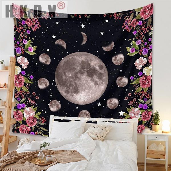 tapestries hkdv moon phase starry sky tapestry wall hanging flower black boho carpet cloth bed cover tablecloth
tapestries hkdv moon phase starry sky tapestry wall hanging flower black boho carpet cloth bed cover tablecloth