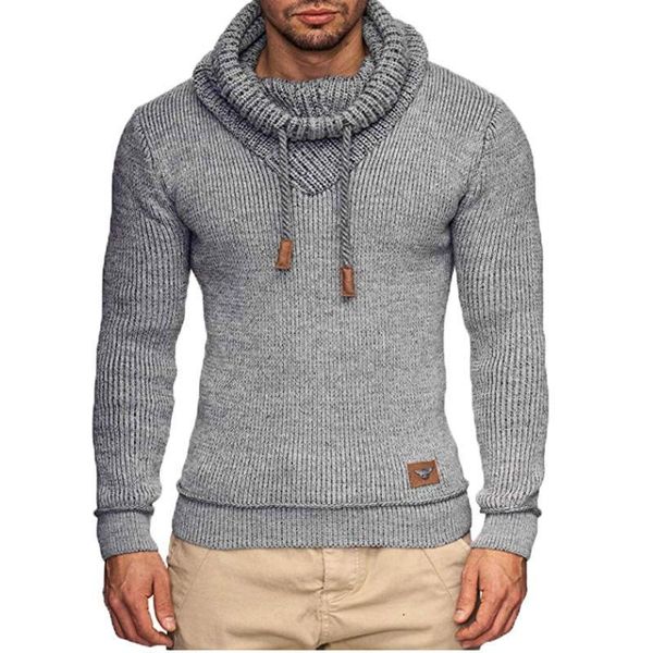 new men's jacket long sleeve knit sweater pile collar warm fashion solid plus size chic sweater for men, White;black
new men's jacket long sleeve knit sweater pile collar warm fashion solid plus size chic sweater for men, White;black