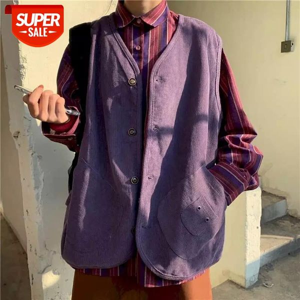 women's tooling vest jacket 2020 autumn new retro purple corduroy outer wear waistcoat jacket women loose korean version ins #ud7x, White
women's tooling vest jacket 2020 autumn new retro purple corduroy outer wear waistcoat jacket women loose korean version ins #ud7x, White