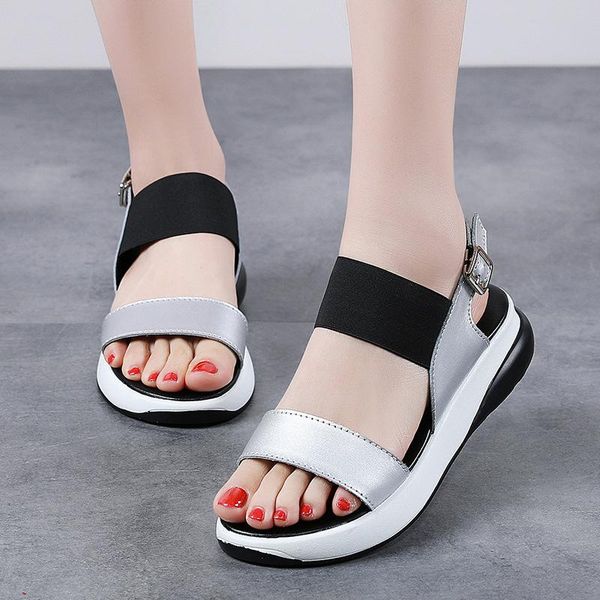 new fashion split leather women sandals flat platform women summer shoes sneakers open toe breathable ladies beach sandals, Black
new fashion split leather women sandals flat platform women summer shoes sneakers open toe breathable ladies beach sandals, Black