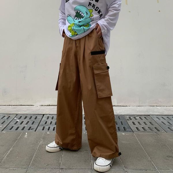 men's pants autumn cotton wide-leg men fashion retro pocket cargo streetwear loose hip-hop straight mens trousers, Black
men's pants autumn cotton wide-leg men fashion retro pocket cargo streetwear loose hip-hop straight mens trousers, Black