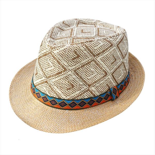 summer women men straw sun hat elegant queen homburg gentleman beach cap panama, Blue;gray
summer women men straw sun hat elegant queen homburg gentleman beach cap panama, Blue;gray