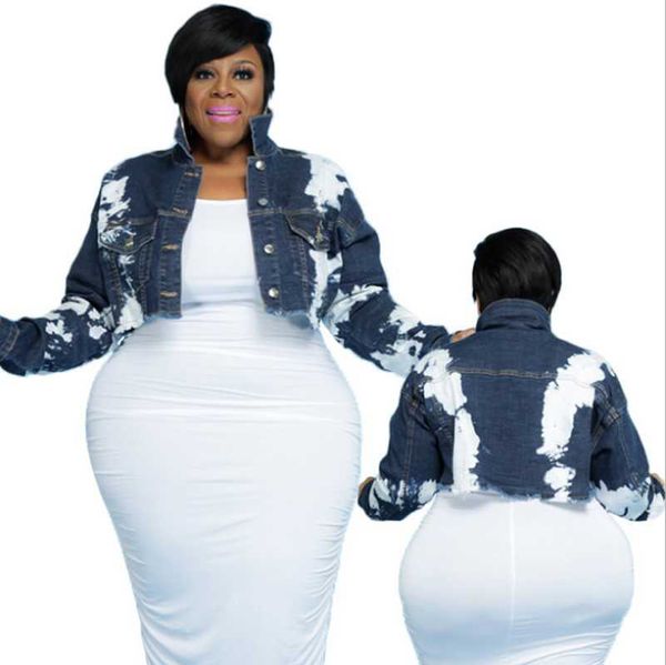 women's jackets autumn 2021 women streetwear denim selling lady plus size turn dosn collar single breasted printing short coats, Black;brown
women's jackets autumn 2021 women streetwear denim selling lady plus size turn dosn collar single breasted printing short coats, Black;brown