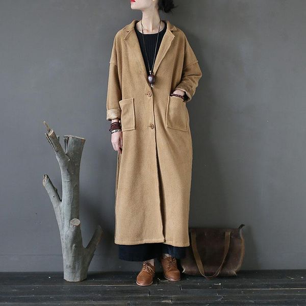 women's trench coats plus fashion women suede winter long coat female slim brown soft faux leather turn-down collor veste femme vintage, Tan;black
women's trench coats plus fashion women suede winter long coat female slim brown soft faux leather turn-down collor veste femme vintage, Tan;black