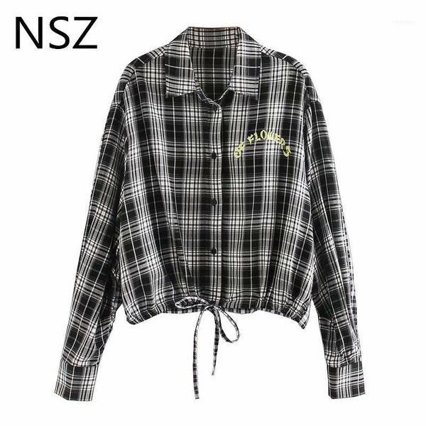 women preppy style plaid oversized crop checked shirt short blouse long sleeve loose female blusas mujer ropa1, White
women preppy style plaid oversized crop checked shirt short blouse long sleeve loose female blusas mujer ropa1, White