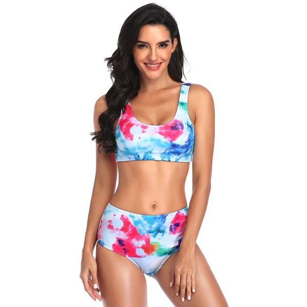 women's swimwear bikini swimsuit tie-dye printed high waist split ladies plus size 2021 bathing suit women, White;black
women's swimwear bikini swimsuit tie-dye printed high waist split ladies plus size 2021 bathing suit women, White;black