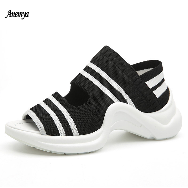 casual sandals for women summer sneakers slip on women's sandals stretch fabric female shoe peep toe ladies platform shoes black
casual sandals for women summer sneakers slip on women's sandals stretch fabric female shoe peep toe ladies platform shoes black