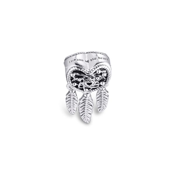 charms silver 100% real 925 sterling silver openwork heart three feathers dreamcatcher charms fit bracelet beads silver jewelry q0531, Black
charms silver 100% real 925 sterling silver openwork heart three feathers dreamcatcher charms fit bracelet beads silver jewelry q0531, Black