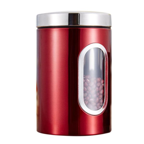 storage bottles & jars 1x round stainless steel kitchen jar candy sealed christmas biscuit box - red
storage bottles & jars 1x round stainless steel kitchen jar candy sealed christmas biscuit box - red