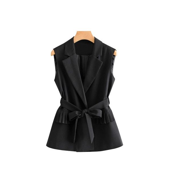 women's jackets b7-1908 24 - korean white aestheticism 2021 slim waistcoat for women, Black;brown
women's jackets b7-1908 24 - korean white aestheticism 2021 slim waistcoat for women, Black;brown
