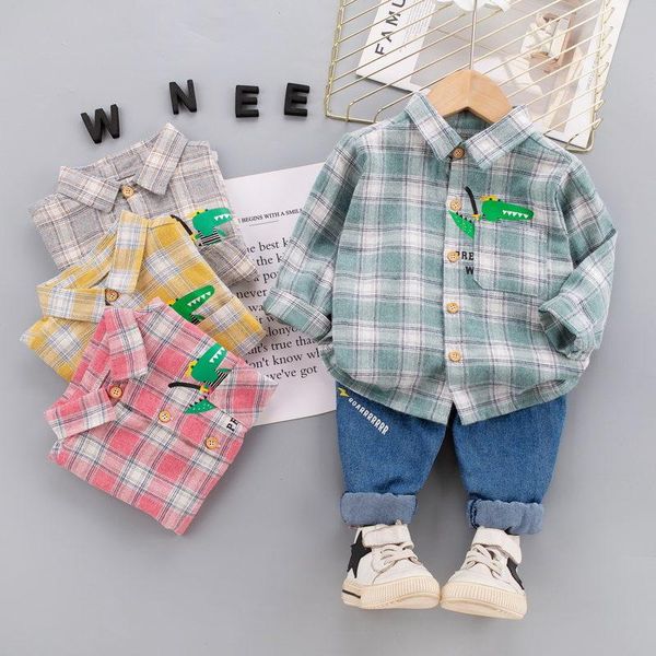 clothing sets autumn baby boys cartoon clothes suit toddler infant kids plaid shirt pants jeans 2pcs/sets children casual costume, White
clothing sets autumn baby boys cartoon clothes suit toddler infant kids plaid shirt pants jeans 2pcs/sets children casual costume, White