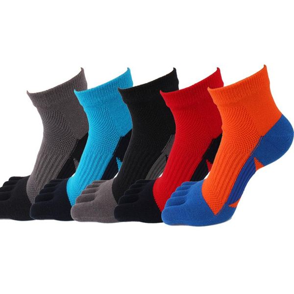 sports socks 5 pairs/lot cotton fingers fitness running compression male short tube toe sox calcetines hombre, Black
sports socks 5 pairs/lot cotton fingers fitness running compression male short tube toe sox calcetines hombre, Black