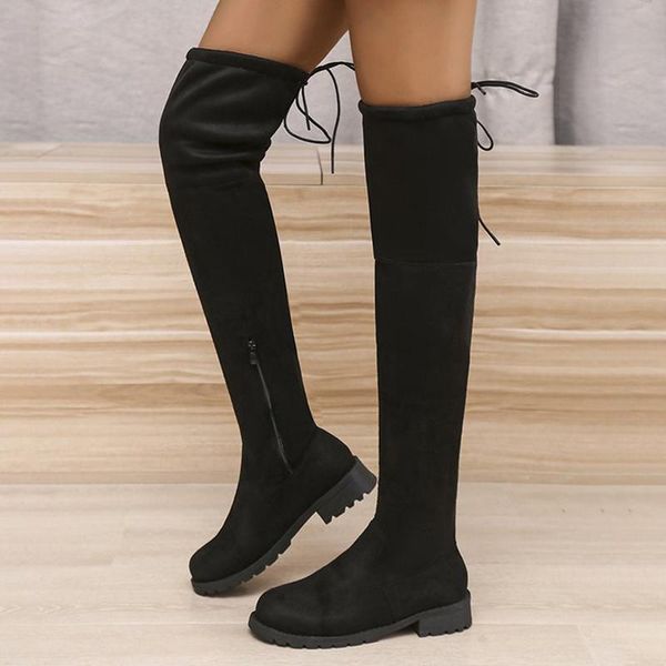 boots women over-the-knee flock square heels female plus size platform ladies fashion comfortable autumn single shoes, Black
boots women over-the-knee flock square heels female plus size platform ladies fashion comfortable autumn single shoes, Black