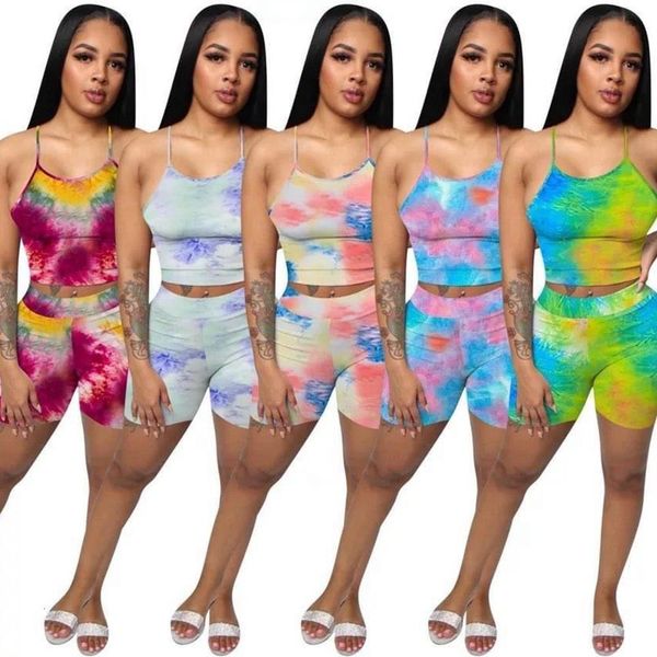 2pcs set summer women tie dye stretch printed sleevelss o neck tank crop high waist elastic shorts pjs tracksuits sets, Gray
2pcs set summer women tie dye stretch printed sleevelss o neck tank crop high waist elastic shorts pjs tracksuits sets, Gray