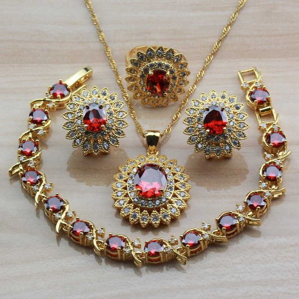 dubai yellow gold color big jewelry sets wedding accessories women red garnet zircon clip earring and necklace bridal sets h1022, Silver
dubai yellow gold color big jewelry sets wedding accessories women red garnet zircon clip earring and necklace bridal sets h1022, Silver