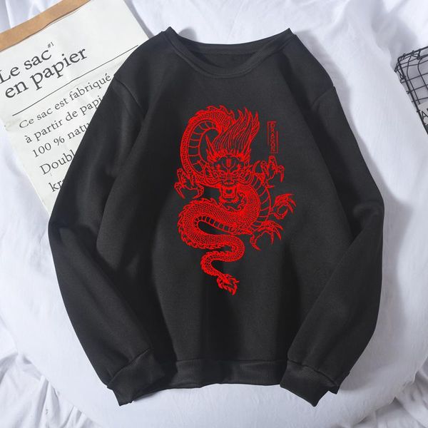 women's hoodies & sweatshirts vintage chinese dragon printed streetwear sweatshirt winter harajuku plus size loose fashion casual women, Black
women's hoodies & sweatshirts vintage chinese dragon printed streetwear sweatshirt winter harajuku plus size loose fashion casual women, Black