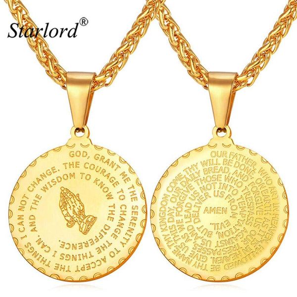 pendant necklaces starlord praying hands pendants necklaces& bible verse prayer coin jewelry vintage gold color stainless steel bijoux men g, Silver
pendant necklaces starlord praying hands pendants necklaces& bible verse prayer coin jewelry vintage gold color stainless steel bijoux men g, Silver