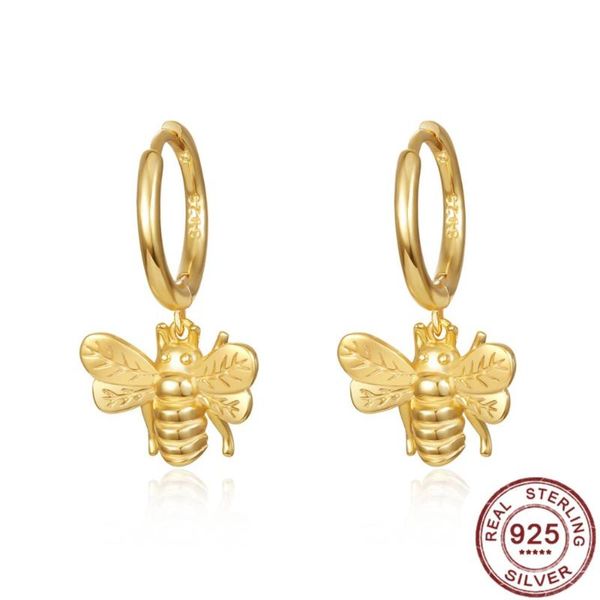 hoop & huggie real 925 sterling silver earrings for women small bee insect hoops zircon diamond korean gold jewelry pendientes, Golden;silver
hoop & huggie real 925 sterling silver earrings for women small bee insect hoops zircon diamond korean gold jewelry pendientes, Golden;silver