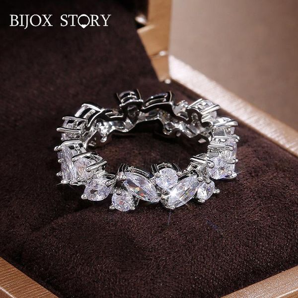 cluster rings bijox story luxury 925 silver jewelry ring for woman leaf shape zircon charm wedding anniversary banquet party gift, Golden;silver
cluster rings bijox story luxury 925 silver jewelry ring for woman leaf shape zircon charm wedding anniversary banquet party gift, Golden;silver