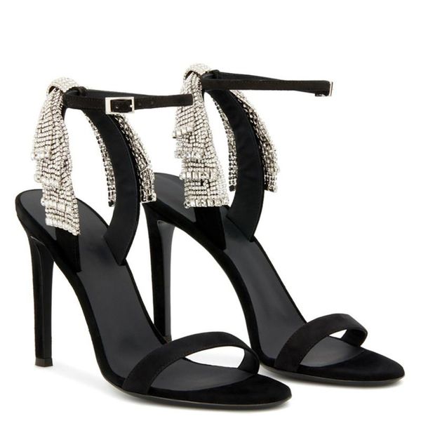 sandals crystal bowknot decor women ankle strap 10cm high heels 2021 summer dress shoes pumps sandalias mujer, Black
sandals crystal bowknot decor women ankle strap 10cm high heels 2021 summer dress shoes pumps sandalias mujer, Black