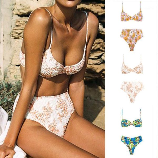 women's swimwear swimsuit push up high waist ruched bikini set 2 piece printed bathing suit 2021 summer beachwear female, White;black
women's swimwear swimsuit push up high waist ruched bikini set 2 piece printed bathing suit 2021 summer beachwear female, White;black