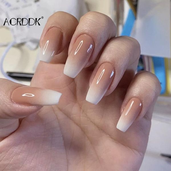 false nails 24pcs full cover medium and long fake gradient wearable nail stickers finished press on with glue, Red;gold
false nails 24pcs full cover medium and long fake gradient wearable nail stickers finished press on with glue, Red;gold