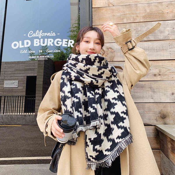 scarves winter warm thous bird plaid scarf british style autumn winter thickened imitation cashmere cold proof scarf and large shawl, Blue;gray
scarves winter warm thous bird plaid scarf british style autumn winter thickened imitation cashmere cold proof scarf and large shawl, Blue;gray