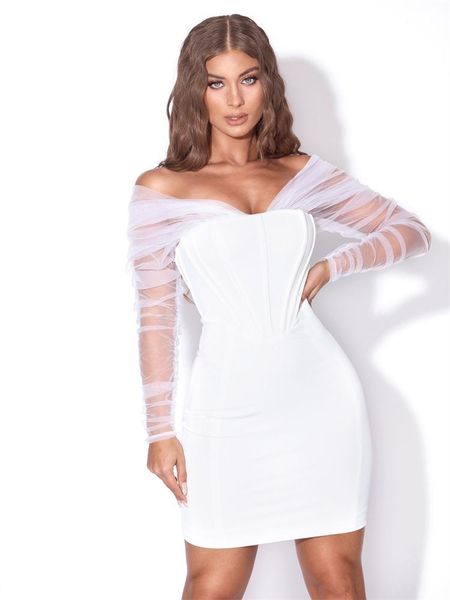 casual dresses summer high fashion white mini dress for women elegant evening party mesh stitching bandage bodycon celebrity, Black;gray
casual dresses summer high fashion white mini dress for women elegant evening party mesh stitching bandage bodycon celebrity, Black;gray