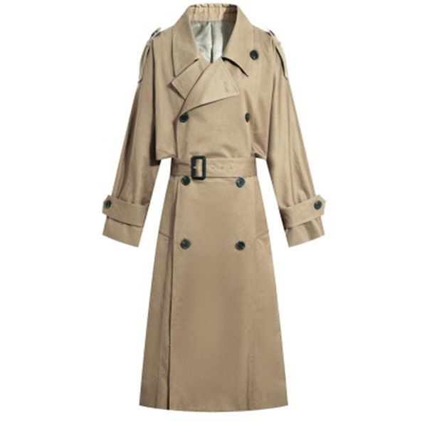 new 2021 autumn women's windbreaker long outerwear double breasted quality female streetwear plus size ladies long coats n481, Tan;black
new 2021 autumn women's windbreaker long outerwear double breasted quality female streetwear plus size ladies long coats n481, Tan;black