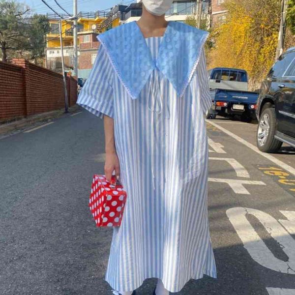 casual dresses korean version of the summer sweet detachable big lapel striped dress female loose and thin temperament long skirt, Black;gray
casual dresses korean version of the summer sweet detachable big lapel striped dress female loose and thin temperament long skirt, Black;gray