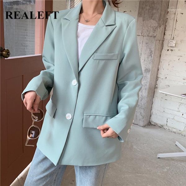 women's suits & blazers realeft 2021 loose single breasted pockets female formal jackets elegant outerwear spring autumn, White;black
women's suits & blazers realeft 2021 loose single breasted pockets female formal jackets elegant outerwear spring autumn, White;black