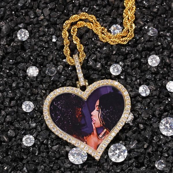 custom ps necklace fashion gold plated memory iced out heart pendant necklaces mens hip hop jewelry, Silver
custom ps necklace fashion gold plated memory iced out heart pendant necklaces mens hip hop jewelry, Silver