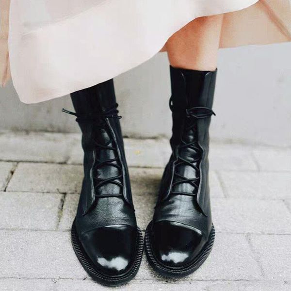 boots autumn 2021 women calf fashion solid color lace outdoor shoes comfortable plus size 43, Black
boots autumn 2021 women calf fashion solid color lace outdoor shoes comfortable plus size 43, Black