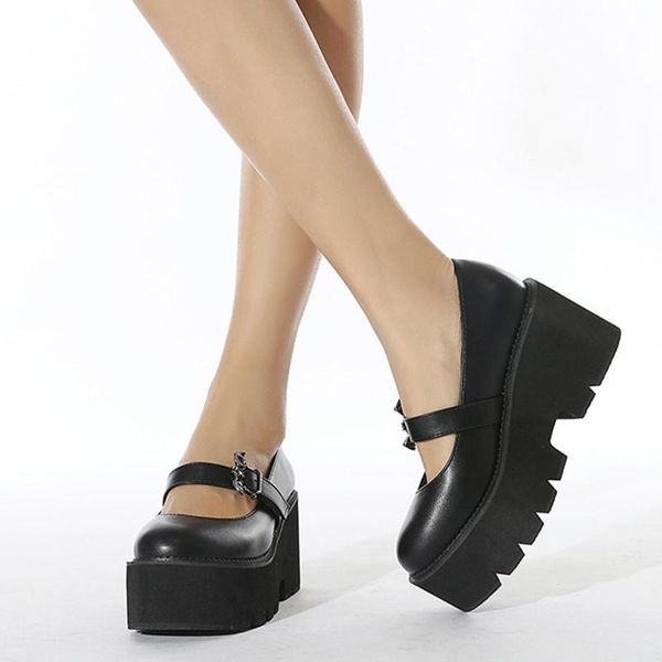 dress shoes women high heels summer 2021 female lolita platform casual buckle thick heel solid color cosplay round toe ladies pumps, Black
dress shoes women high heels summer 2021 female lolita platform casual buckle thick heel solid color cosplay round toe ladies pumps, Black