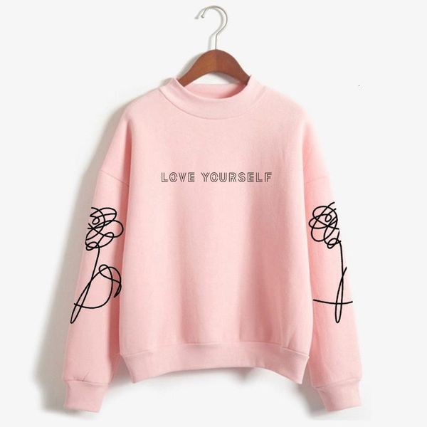 love yourself kpop capless sweatshirts outwear hip-hop women bangtan boys album fake love turtleneck new dna k-pop clothes, Black
love yourself kpop capless sweatshirts outwear hip-hop women bangtan boys album fake love turtleneck new dna k-pop clothes, Black