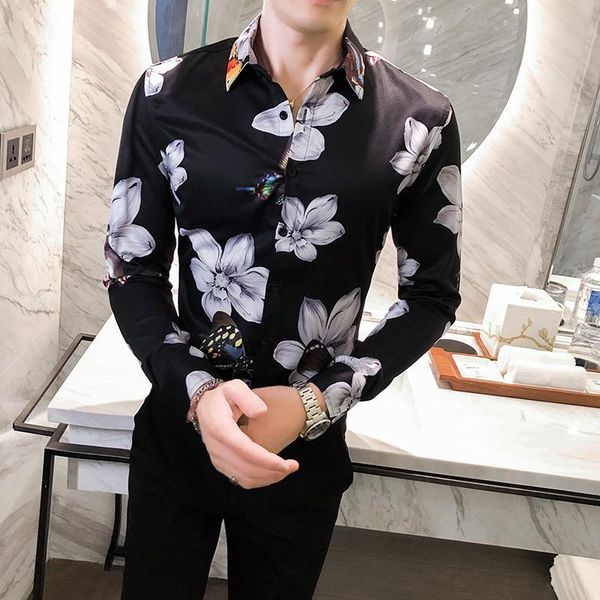men's casual shirts british style autumn digital print slim fit long sleeve men floral shirt dress fashion streetwear/prom tuxedo white, White;black
men's casual shirts british style autumn digital print slim fit long sleeve men floral shirt dress fashion streetwear/prom tuxedo white, White;black