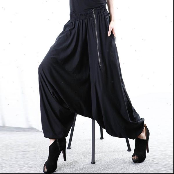 5xl zanzea women baggy solid drop crotch zip black gothic wide leg pants long harem pants pockets work turnip pantalon trousers, Black;white
5xl zanzea women baggy solid drop crotch zip black gothic wide leg pants long harem pants pockets work turnip pantalon trousers, Black;white