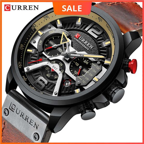 curren watch men brand luxury fashion casual leather es with calendar for black male clock relogio masculino 210728, Slivery;brown
curren watch men brand luxury fashion casual leather es with calendar for black male clock relogio masculino 210728, Slivery;brown