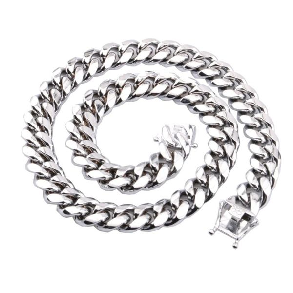 chains 14mm men cuban miami link necklace stainless steel design clasp silver color hip hop chain 7-40 inch custom
chains 14mm men cuban miami link necklace stainless steel design clasp silver color hip hop chain 7-40 inch custom