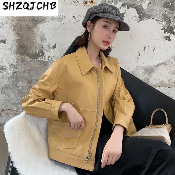 jacket spring sheepskin casual loose coat trendy haining genuine leather women's short & faux, Black
jacket spring sheepskin casual loose coat trendy haining genuine leather women's short & faux, Black